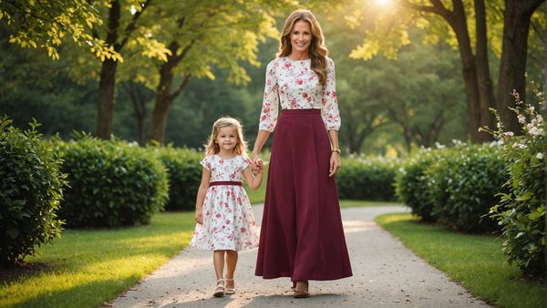 Robe mère-fille : une tendance qui attire l'attention